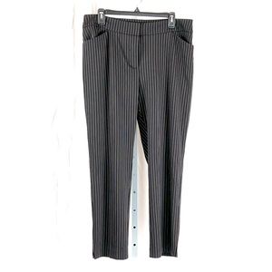 Chico’s black/white pin stripe slacks Chico’s size 2/US 12 580